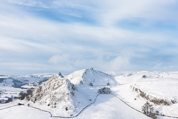Parkhouse Hill and Chrome Hill from Hitter Hill (2) - Parkhouse and Chrome Hills