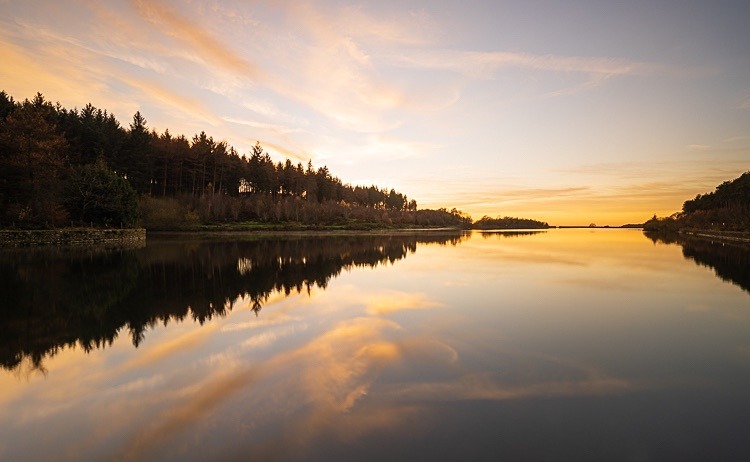 Sunset over Ridgegate Reservoir (6) - The Langley Reservoirs
