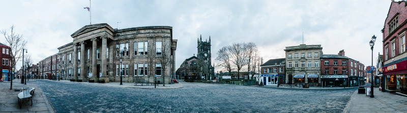 Market Place Panorama, Macclesfield (1) - Market Place