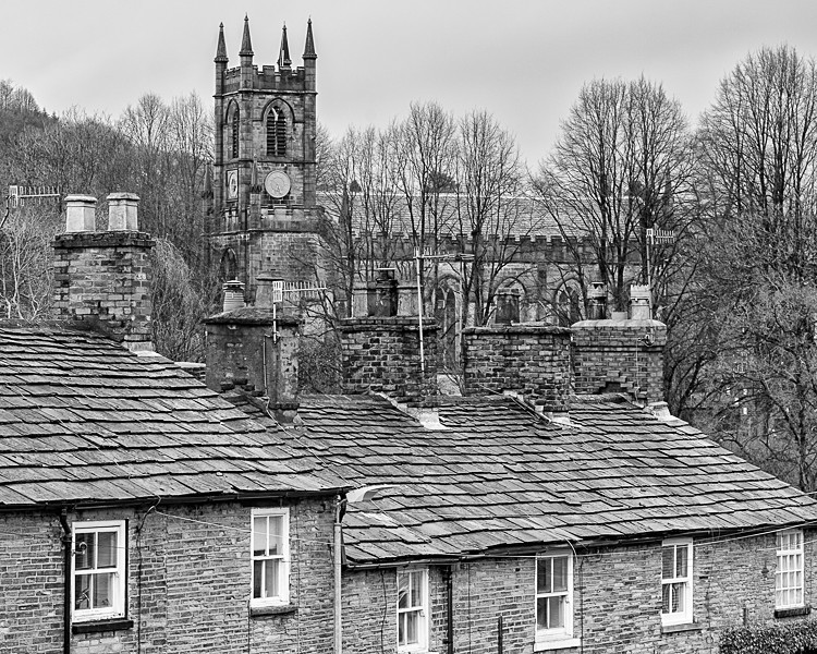 St John's Church from Lord Street, Bollington - Other Cheshire Locations