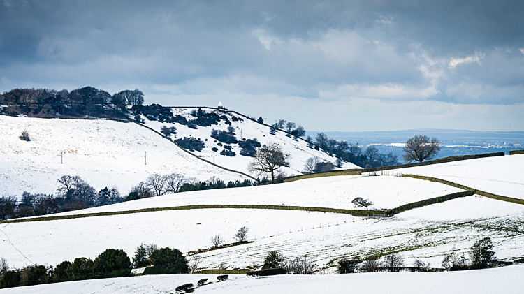 Snowfall around White Nancy (2) - White Nancy