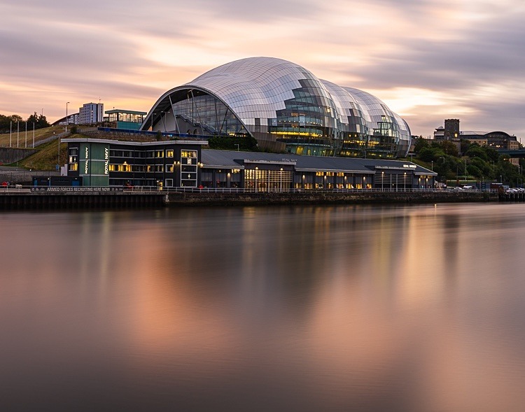 The Sage at sunset - Newcastle