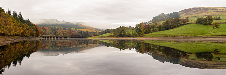 Ladybower panorama - Ladybower Reservoir