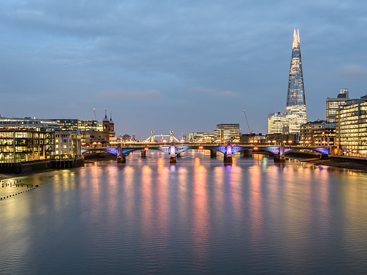 The Shard from the Millennium Footbridge (5) - The Shard