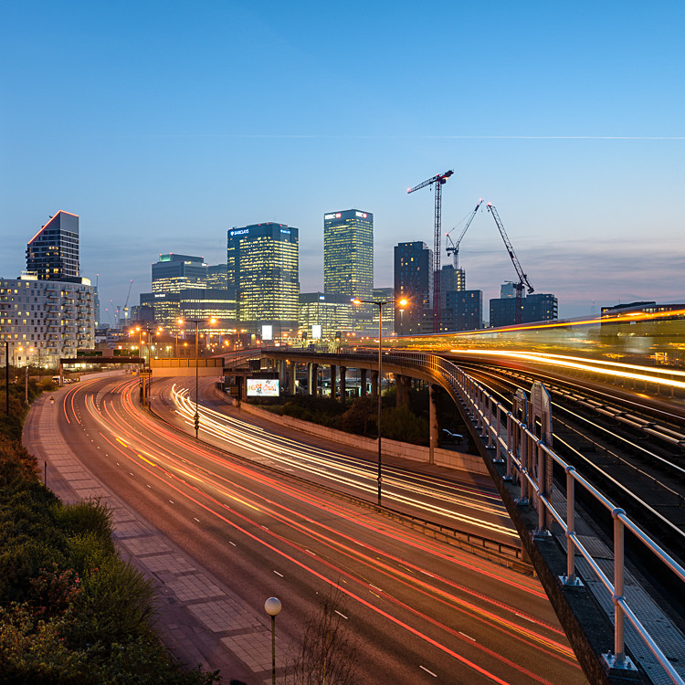 Light trails at East India DLR (1) - Underground/DLR