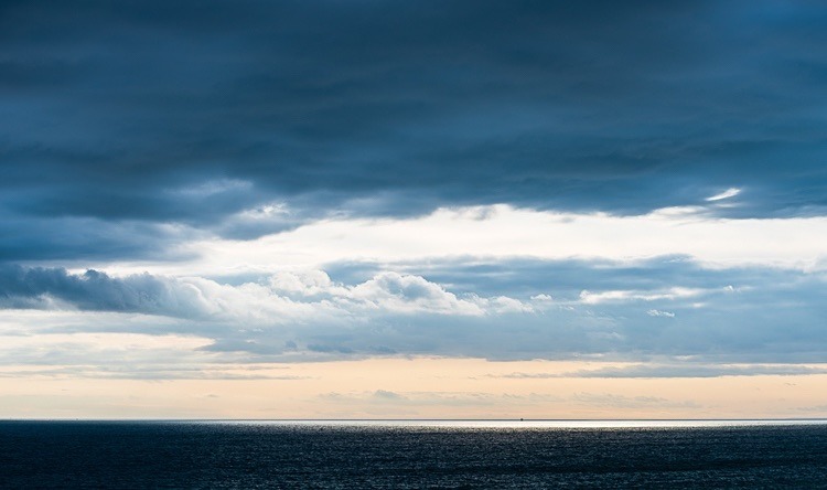 Shaft of light on the Channel from Brighton - Sussex