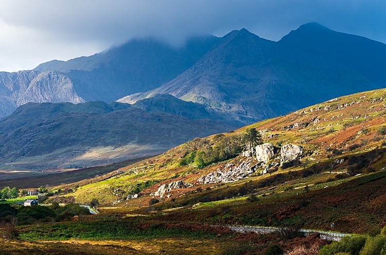 Snowdon Horseshoe from Capel Curig (2) - Wales