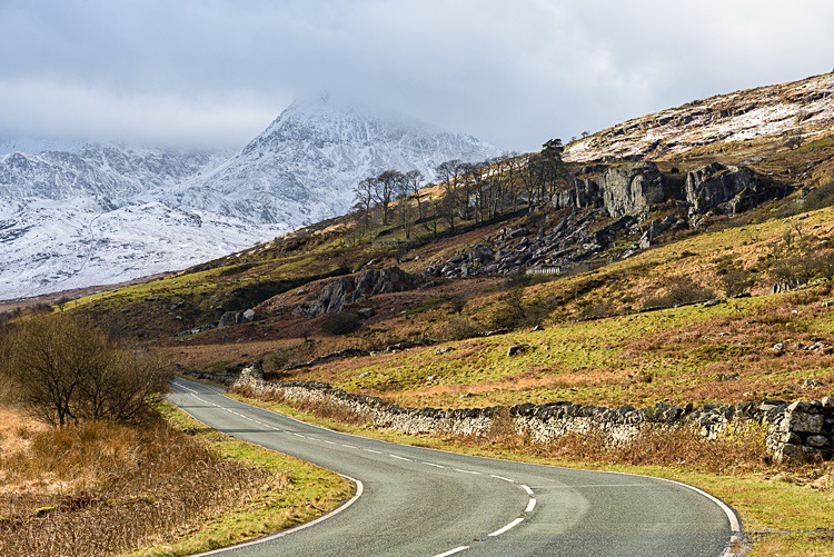 Snowdon from the A4086 - Wales