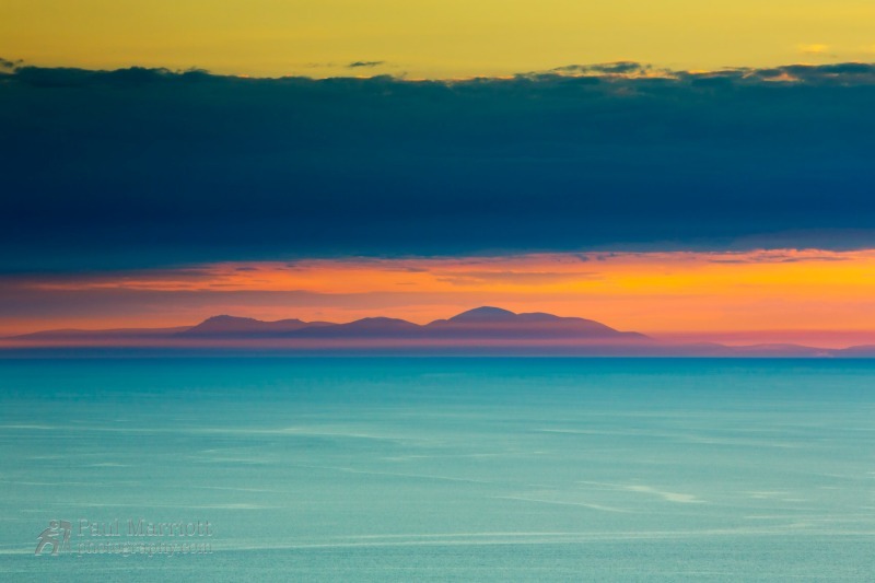 Sunset over The Mountains of Mourne - Isle of Man Landscapes
