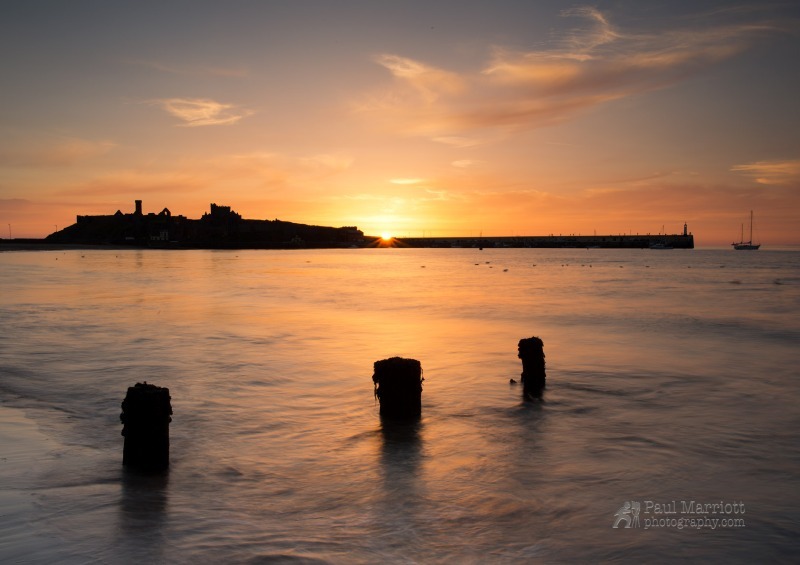 Peel Bay Sunset 3 - Isle of Man Seascapes