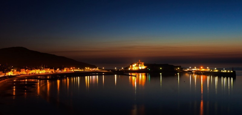 Peel Bay Panorama - Isle of Man Seascapes