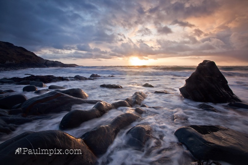 Glen Maye Sunset - Isle of Man Seascapes
