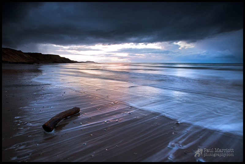 Glen Mooar - it's going to hail - Isle of Man Seascapes