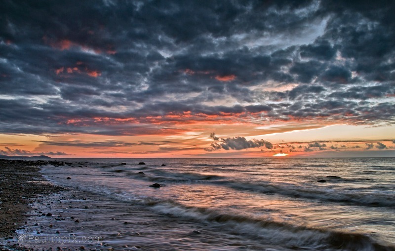 Jurby Beach Sunset 2 - Isle of Man Seascapes
