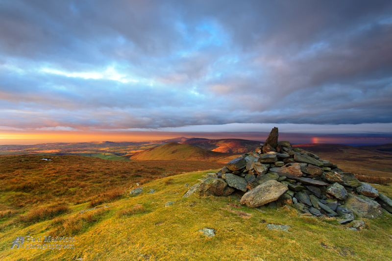 Rainbow on Bhenn Y Phott - Isle of Man Landscapes