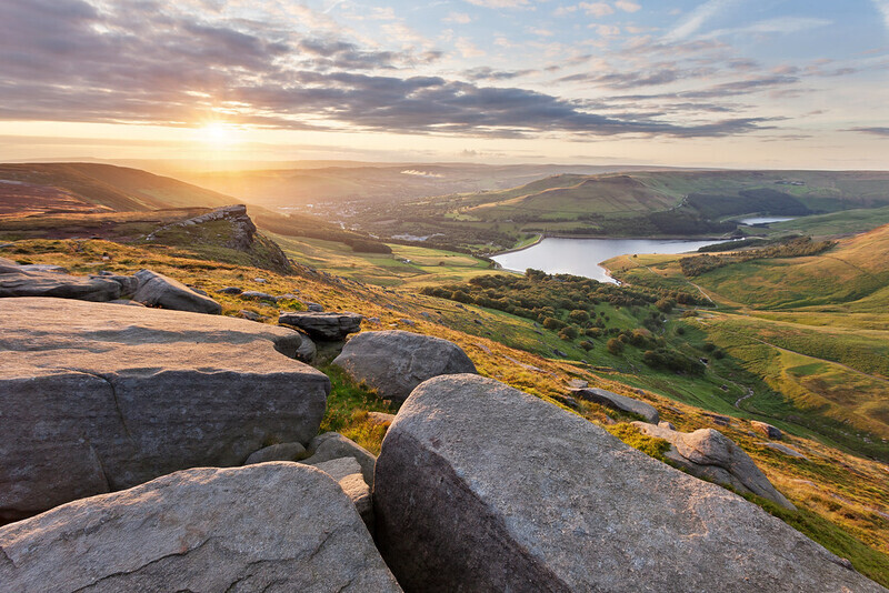 Dovestones Sunset - Peak District