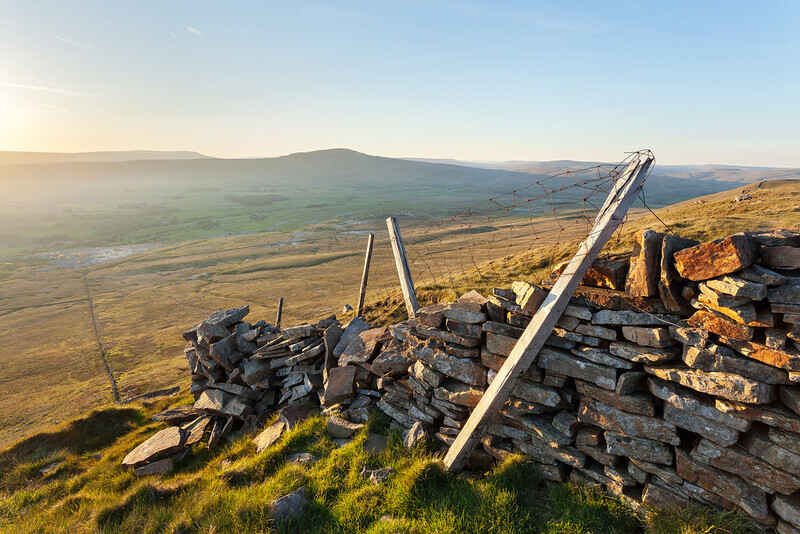 Ingleborough and Whernside Sunset - Yorkshire Dales