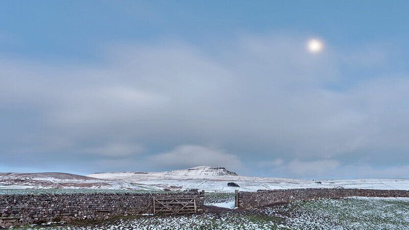 Pen-y-ghent by Moonlight - Yorkshire Dales