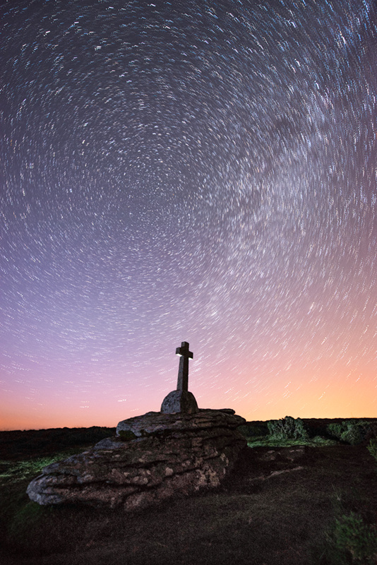 Milky Way trails at Cave Penney Cross - The Night