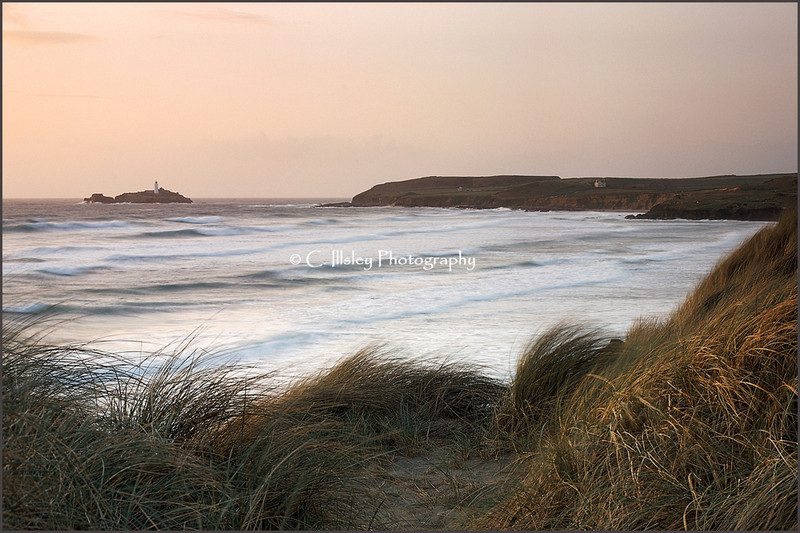 Evening Light at Godrevy - Waterscapes