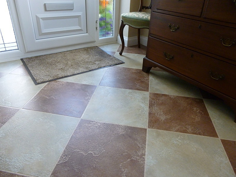 Stunning chequer effect|Karndean|floor|Orchard flooring