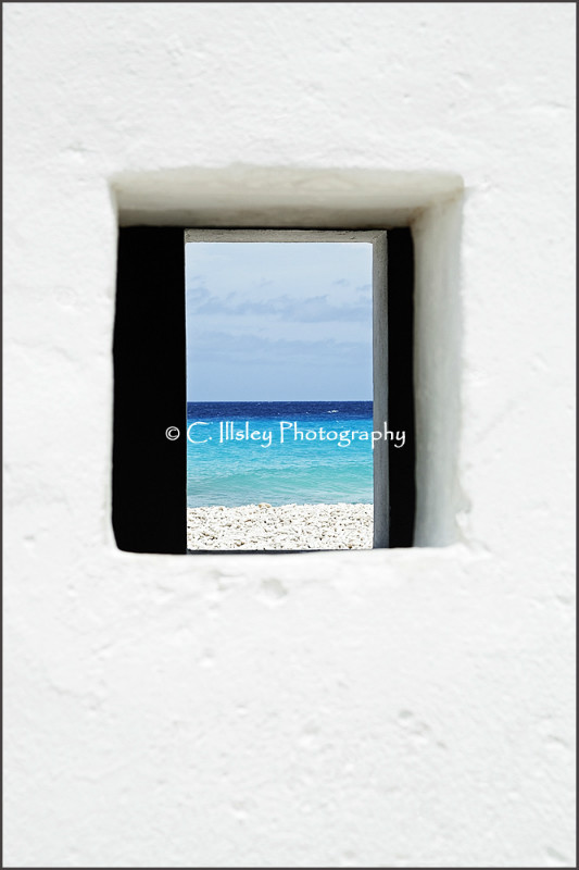 Blick durch das Fenster, Bonaire - Traumziele