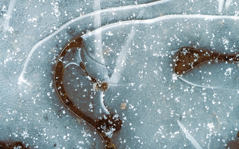 Ice Bubbles - Derbyshire Landscapes