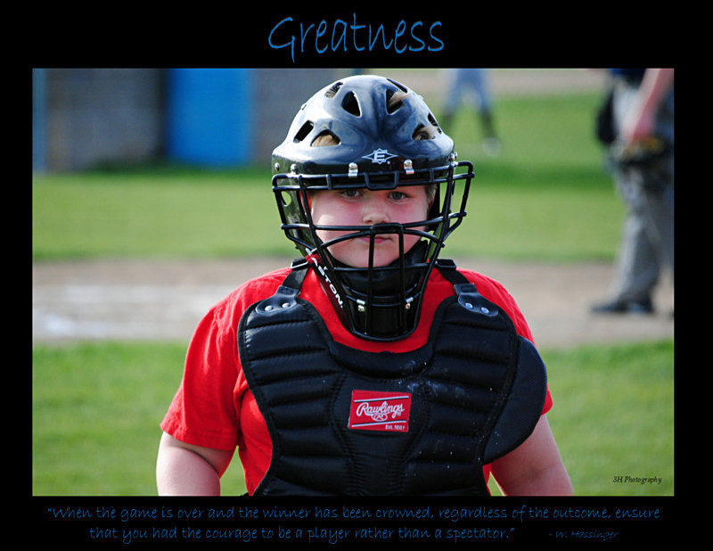 Greatness Poster with Border JULY 2016 - Inspirational Office & Classroom Art