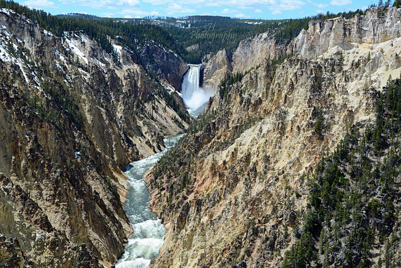 Yellowstones Lower Falls Canyon - Grand Teton & Yellowstone National Park Landscapes
