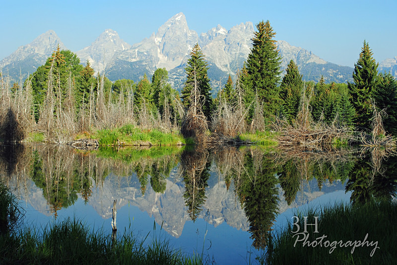 Tetons Reflections Watermarked - 3H Note Card Images