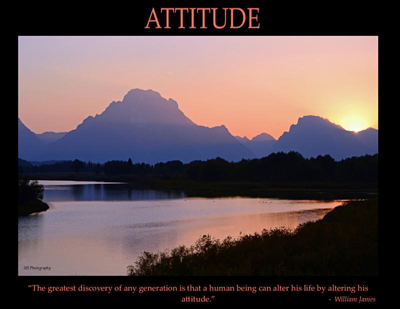 Attitude Poster with Border JULY 2016 - Inspirational Office & Classroom Art