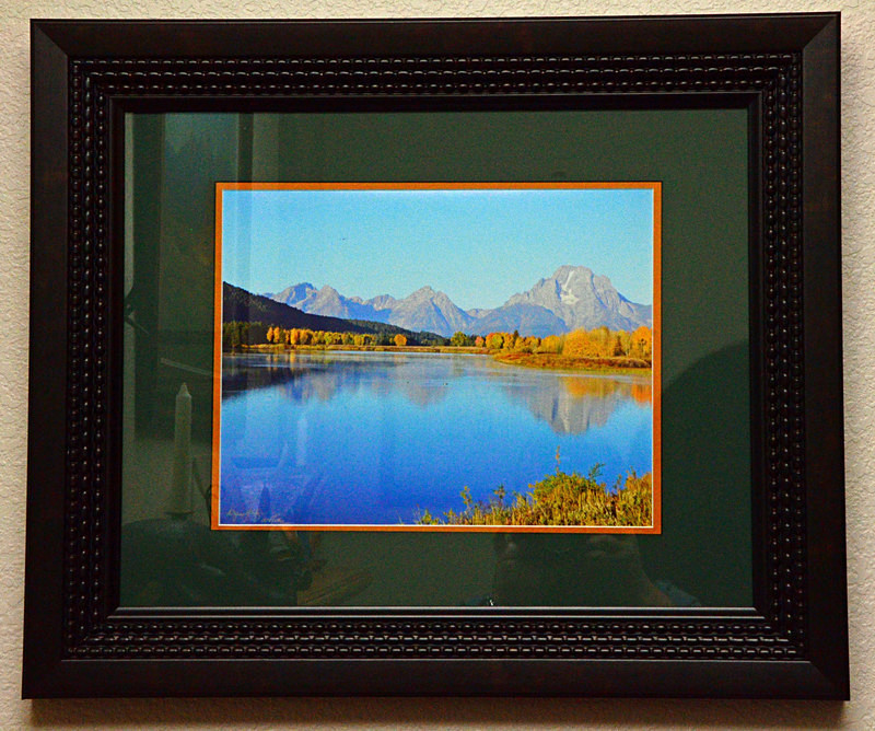 Fall In Grand Teton - Framed  Matted - Finished Artwork