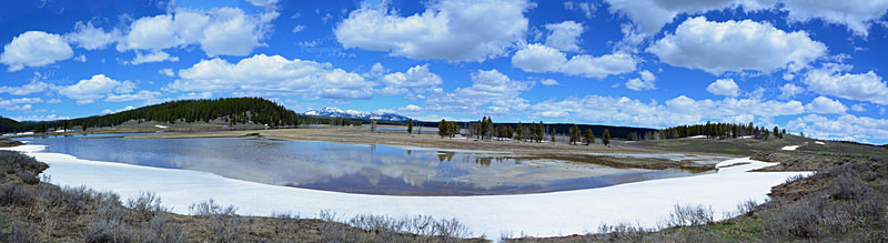 Hayden Valley YNP Panorama - Grand Teton & Yellowstone National Park Landscapes