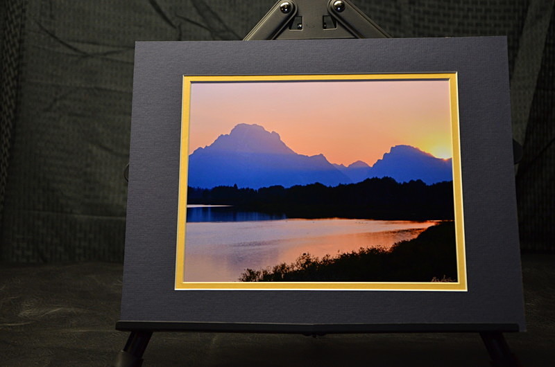 Sunset on the Snake River - Matted - Finished Artwork