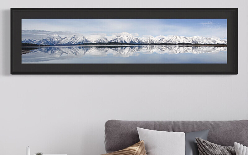 Teton Range Splendor Panorama - Finished Artwork