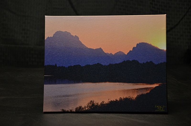 Sunset on the Snake River - canvas - Finished Artwork