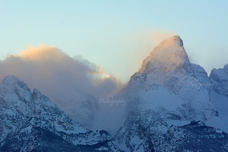 Winter Crossing the Grand - Grand Teton & Yellowstone National Park Landscapes