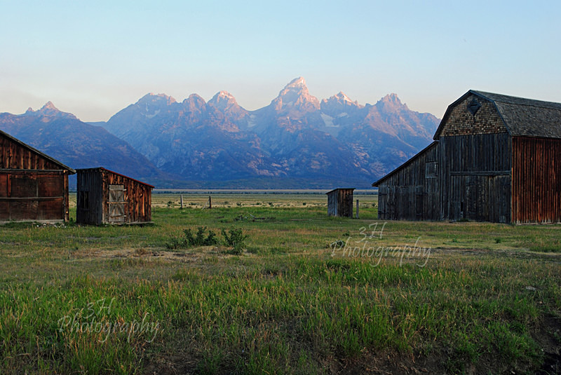 August Sunrise On The Tetons - Grand Teton & Yellowstone National Park Landscapes