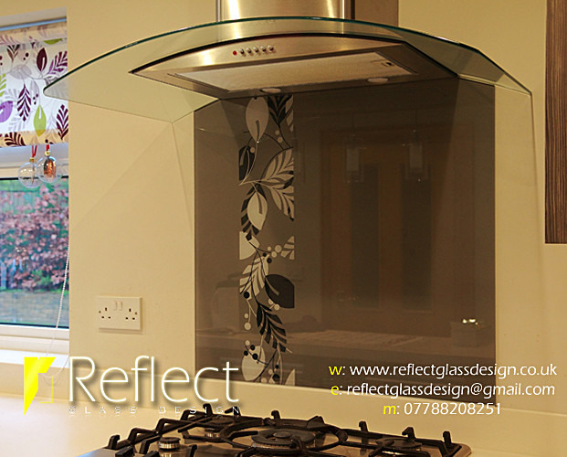 Reflect Glass Design bespoke painted glass splashback NI MMCN b - Private Client MM