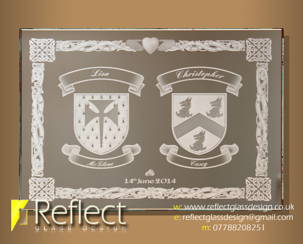  - Bespoke family crests, personalised mirror