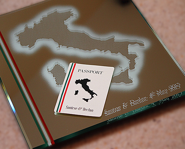  - Bespoke Gift Mirror, Based On Invitation Design