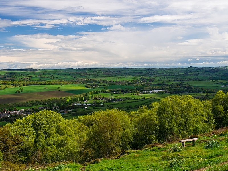 The View from Otley Chevin - High Moorland