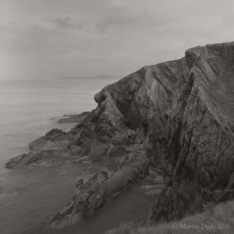 Cliff study 11, Porthgain, St. Davids Peninsula, Pembrokeshire, Wales | The Silver Monochrome: black-and-white film photography by Martin Dyde