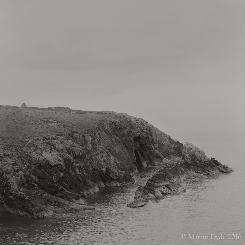 Cliff study 12, Porthgain, St. Davids Peninsula, Pembrokeshire, Wales | The Silver Monochrome: black-and-white film photography by Martin Dyde
