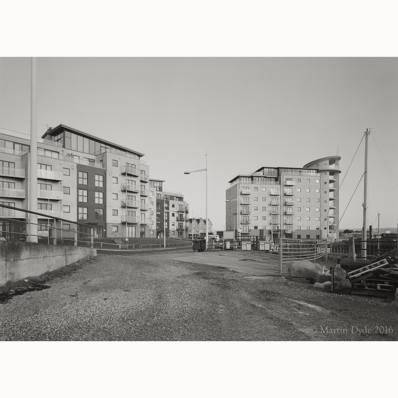 New blocks of flats on Newhaven Docks | The Silver Monochrome: black-and-white film photography by Martin Dyde