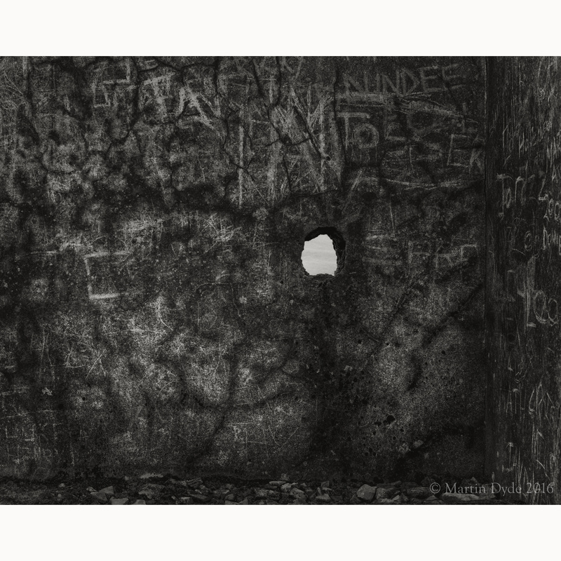 Derelict quarry building and hole, Black Mountain, Brecon Beacons, Wales | The Silver Monochrome: black-and-white film photography by Martin Dyde