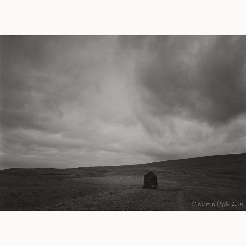 Maen Llia standing stone study 2, Brecon Beacons, Wales | The Silver Monochrome: black-and-white film photography by Martin Dyde