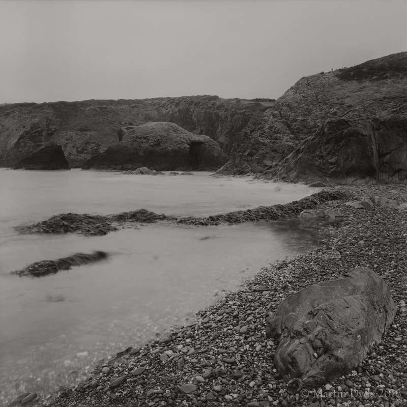 Cliff study 10, Aber Draw, Trefin, St. Davids Peninsula, Pembrokeshire, Wales | The Silver Monochrome: black-and-white film photography by Martin Dyde