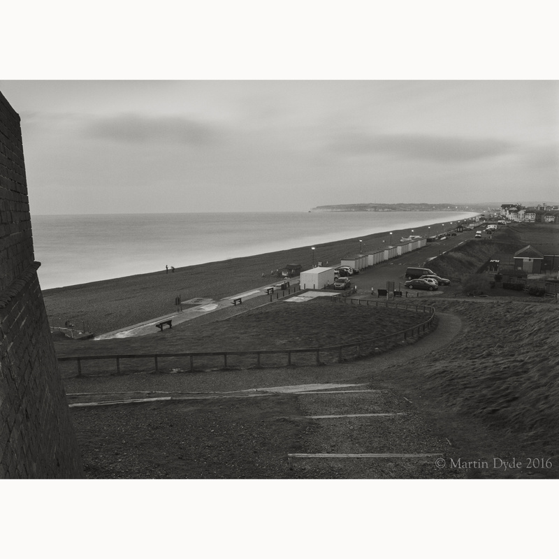 Seaford Seafront from Seaford Head | The Silver Monochrome: black-and-white film photography by Martin Dyde