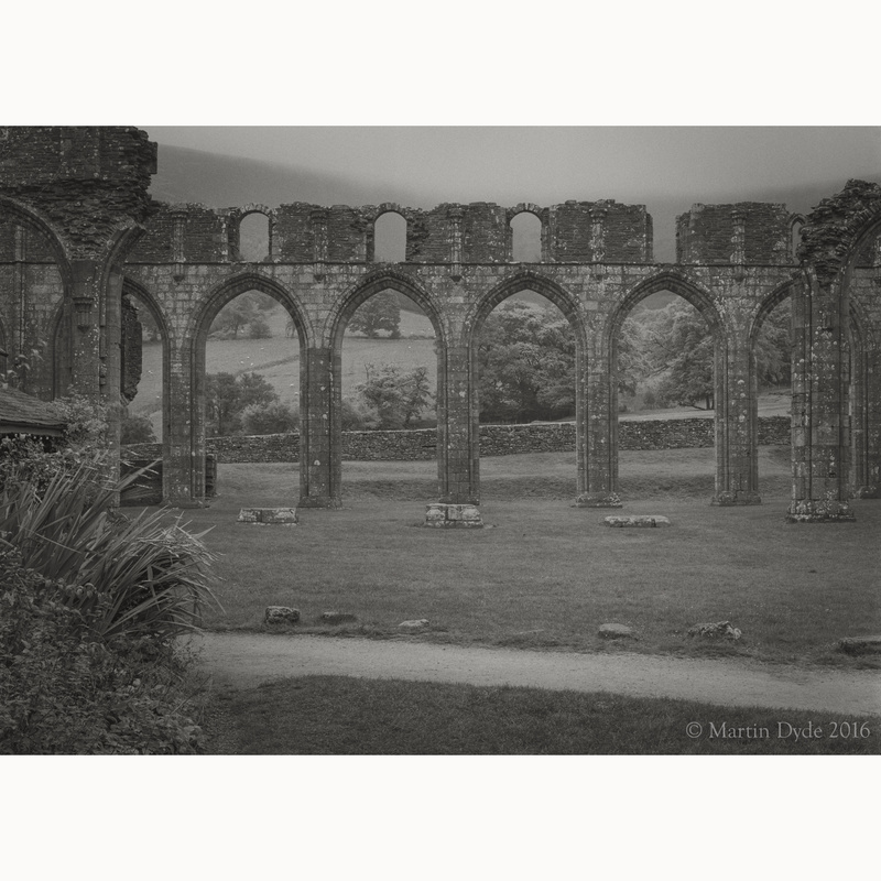 Llanthony Priory study 5, Black Mountains, Wales | The Silver Monochrome: black-and-white film photography by Martin Dyde